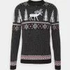 Pier One Wintery Christmas Jumper- Trui - Black 1 Pier One Wintery Christmas Jumper- Trui - Black -Pier One Winkel 1f29e5003384420ba463a74188a776d4