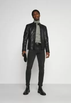 Pier One Winkel 11 Pier One 2 Pack - Basic Turtleneck - Trui - Black/Mottled Light Grey