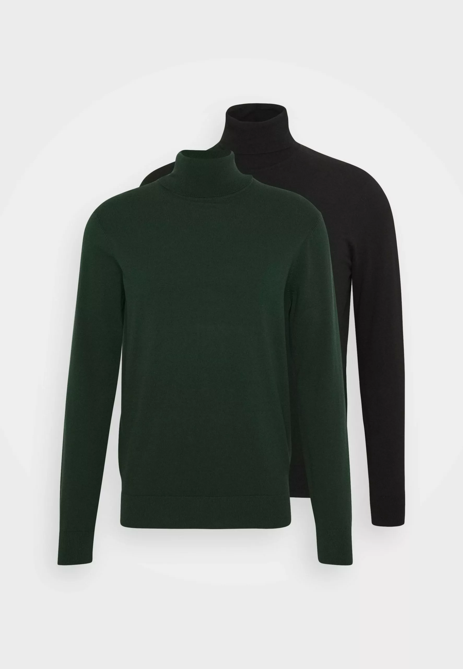 Pier One 2 Pack - Basic Turtleneck - Trui - Black/Dark Green 7 Pier One 2 Pack - Basic Turtleneck - Trui - Black/Dark Green - Afbeelding 5