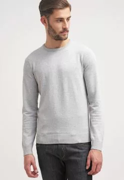Pier One Basic Crewneck - Trui - Light Grey
